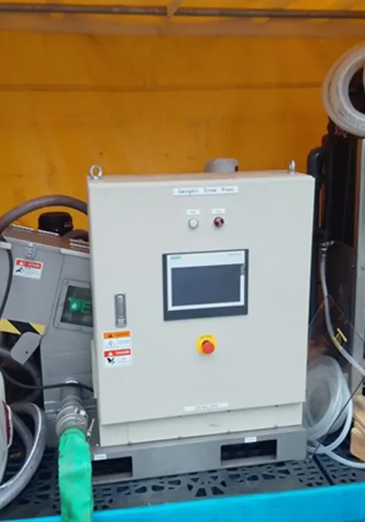 Waste management and disposal 3 screwpress